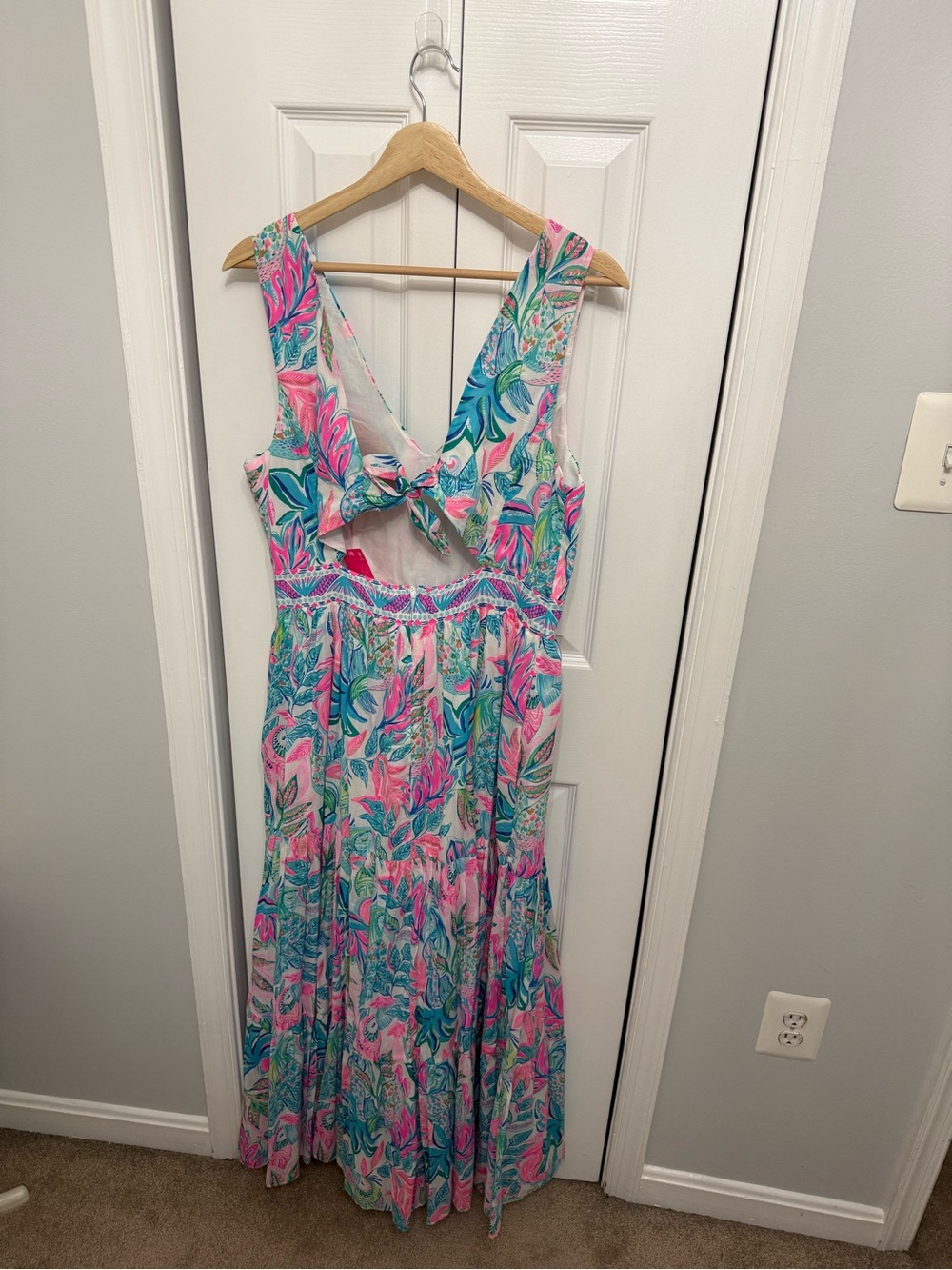 Lilly Pulitzer Charleen Maxi Dress Resort White Toucan Do It Better 💕 HTF 💕 NWT - Picture 6 of 8